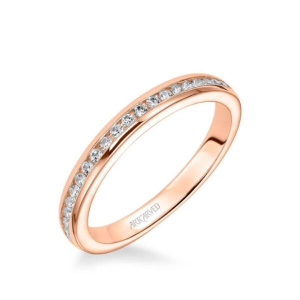 Amanda ArtCarved Channel Style Wedding Ring 31-V219L