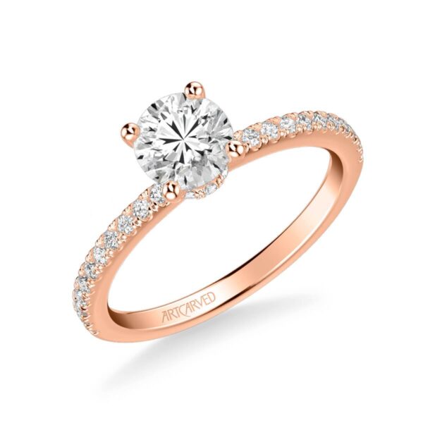 Sybil ArtCarved Halo Diamond Engagement Ring 31-V544E