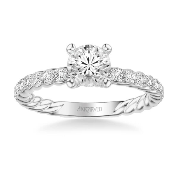 Wren ArtCarved Contemporary Diamond Engagement Ring 31-V755E