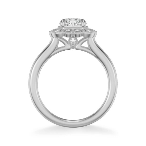Mabel ArtCarved Vintage Halo Diamond Engagement Ring 31-V828E
