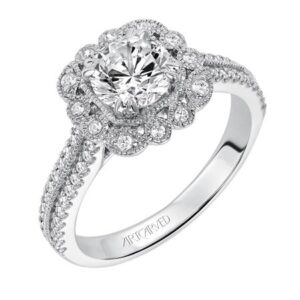 Jasmine ArtCarved Engagement Ring 31-V565E
