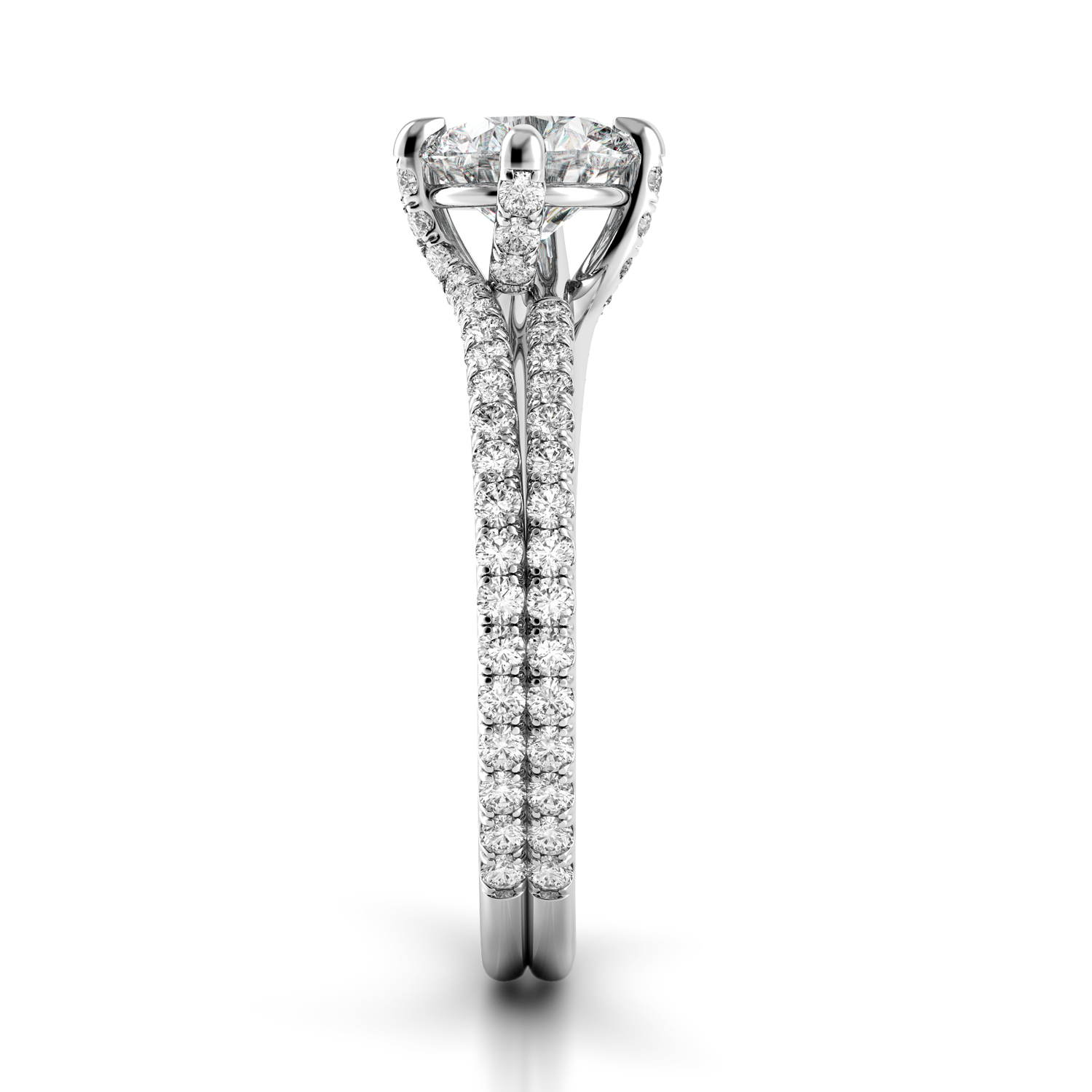 Danhov Eleganza Double Shank Diamond Engagement Ring | Artcarved ...