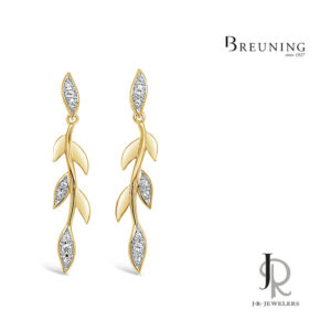 Breuning Silver/Yellow Earrings 12/02055