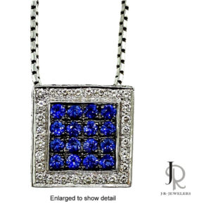 All-Pave Sapphire & Diamond Necklace