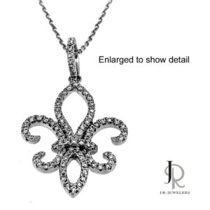 Diamond Fleur-de-Lis Necklace
