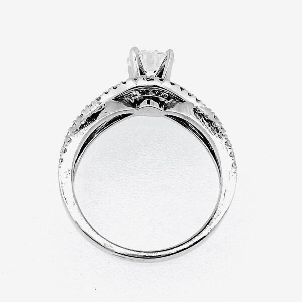 Intertwined Diamond Engagement Ring